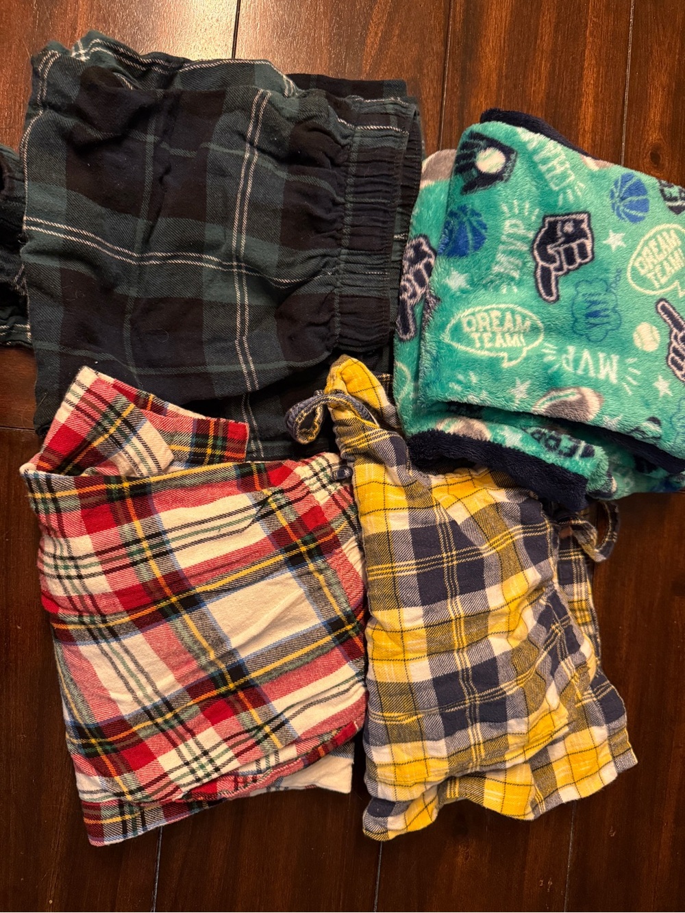 Mixed Plaid and Printed Pajama Shorts Bundle